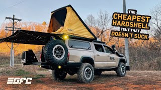 An 80lb Hardshell Roof Top Tent  My GFC Superlite amp Alu Cab 270 Awning Setup [upl. by Hanni28]