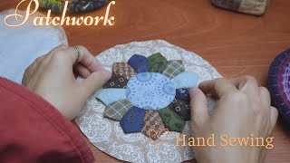 Patchwork ideas  Hand sewing Patchwork ideas Coasters placemats or decorations  Yuu Pham [upl. by Gent835]