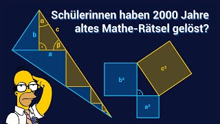 Satz des Pythagoras – Schülerinnen lösen 2000 Jahre altes MatheRätsel 🤔 [upl. by Arhas614]