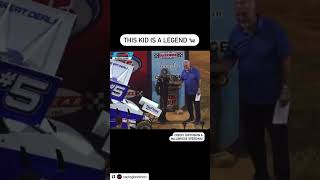 Child Race Car Driver Winner Does Talladega Nights Speech In Winning Interview NASCAR NOW [upl. by Mohandis974]