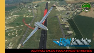 Azurpoly CM170 Fouga Magister Review  MSFS  FS2020  Microsoft Flight Simulator [upl. by Eniaj]