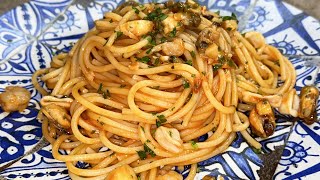 SPAGHETTI ALLO SCOGLIO CON 7 EURO PER 46 PERSONE CON PREPARATO SURGELATO [upl. by Neztnaj144]