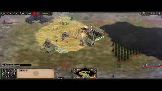 Age Of Empires 2 DE  low elo game play  Franks vs Huns 4 lakes [upl. by Alvar]