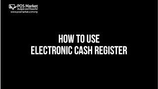 How to use Electronic Cash Register [upl. by Oralla]