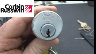 274 Corbin Mortise Cylinder Lock Picked Open amp Gutted [upl. by Kajdan]