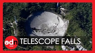 Colossal Arecibo Radio Telescope Collapses in Puerto Rico [upl. by Nussbaum100]