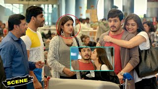 Akhil Shocked To See Nidhhi Agerwal Knows His Family  MaanidanMr Majnu Tamil Movie Scenes [upl. by Nalyr]