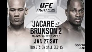 UFC ON FOX derek brunson vs jacare souza combat complet [upl. by Surat]