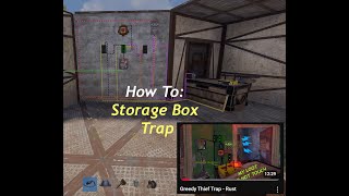 Tutorial Storage Box Trap  Rust [upl. by Budding238]