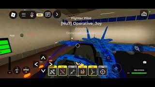 fly and land plane with first person cameras  F18 War Tycoon Roblox [upl. by Gnay]