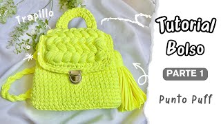 😍TE ENCANTARA tejer este BOLSO con TRAPILLO 🧶para principiantes  Tutorial Hebras Crochet [upl. by Els]