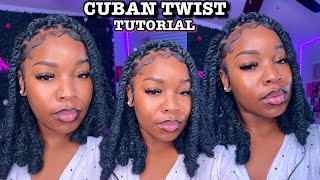 JUMBO CUBAN TWIST TUTORIAL  BARREL TWIST BOB BEGINNER FRIENDLY  cubantwist protectivestyles [upl. by Leola161]