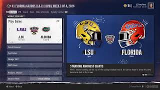 College football Dynasty Crown9 S3 CFP Semifinals v LSU [upl. by Evanne650]