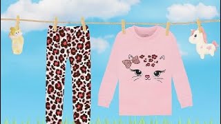 DAUGHTER QUEEN Girls 4 Pieces Cotton Pajamas Size 18 Months 12 Years Review [upl. by Anauq]