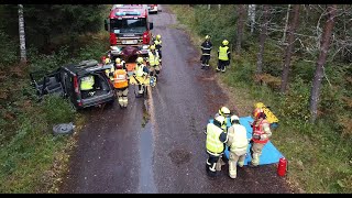 Tilanteenomainen yhteisharjoitus Rautjärven VPK ja Tainionkosken VPK [upl. by Wyatan]