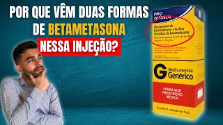 Por que vêm duas formas de betametasona nessa injeção Qual a diferença⁣⁣⁣ [upl. by Annawot328]