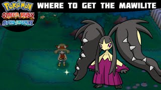 Pokémon Omega Ruby and Alpha Sapphire  MAWILITE LOCATION Where to find Tutorial [upl. by Omoj]