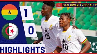 Ghana Vs Algeria 10 Extended Highlights AFCON U23 Qualifiers [upl. by Ueihttam539]