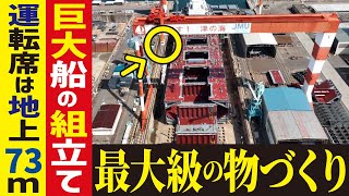 【巨大船の造船工場】造船上の天空の運転席！ゴライアスクレーンに乗る【工場へ行こうⅢその2】 [upl. by Pathe]