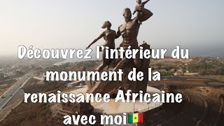 VLOGen découverte du monument de la renaissance Africaine senegaldakar🇸🇳 [upl. by Ayotak]