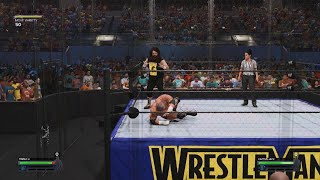 WWE 2K24 Triple H vs Cactus Jack [upl. by Elyssa]