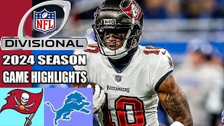 Tampa Bay Buccaneers vs Detroit Lions NFC Divisional Playoffs FULLGAME  NFL Highlights 2024 [upl. by Fayth]