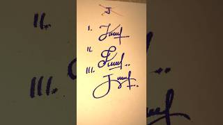 Best J letter name calligraphy art [upl. by Di557]