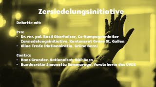 Abstimmungsddebatte Zersiedelungsinitiative [upl. by Gracye]