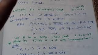 Ring isomorphism part 1  Algebraic Structures  TAM5A [upl. by Idaline658]