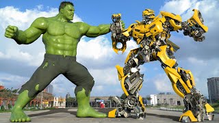 Transformers The Last Knight  Bumblebee vs Hulk Full Fight  Paramount Pictures HD 3 [upl. by Ivel]