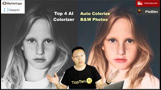 Top 4 Automatic FREE AI Colorizer to Colorize Black and White Photos Without Photoshop 2021） [upl. by Bourque]