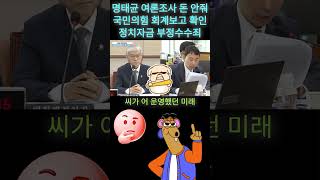 법사위 국감김용민명태균 여론조사 비용 안줘국민의힘 회계보고에서 확인 정치자금 부정수수죄 해당 국회 윤석열 탄핵 [upl. by Bonnell]