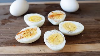 How to Make Hard Boiled Eggs in Air Fryer  Easy Peel [upl. by Barry]