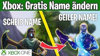 Xbox Fortnite Name GRATIS ändern Xbox one Gamertag kostenlos ändern [upl. by Grissom]