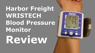 Harbor Freight Blood Pressure Monitor Review [upl. by Allerym]