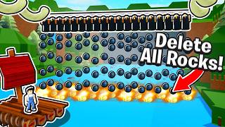 I destroyed all rocks and made Build a Boat easy [upl. by Nosna]