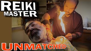 Asmr Fire Head massage and upper body massage by REIKI MASTER 💈Neck cracking 💈Asmr Relaxation [upl. by Ernestine692]