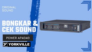 BONGKAR DAN CEK SOUND POWER AMPLIFIER YORKVILLE AP4040 ORIGINAL USA [upl. by Argus]