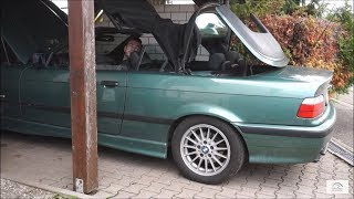 BMW 328i E36 Cabrio Verdeck neu anlerneninitialisieren Verdeck klemmt hängtHD [upl. by Ortensia]