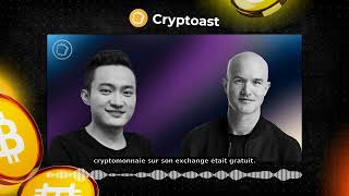 Coinbase  Justin Sun accuse Brian Armstrong de mentir sur les frais de cotation de nouvelles cr [upl. by Llenram912]