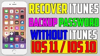 Recover iTunes Data Backup Without iTunes Password NO Jailbreak iPhone iPad amp iPod [upl. by Oyr]