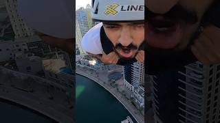 Worlds highest Zipline  Xline Dubai adventure travel xline [upl. by Ormond]