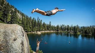 Insane Cliff Jumping  A HowTo Guide with Robert Wall in Lake Tahoe [upl. by Gaylene607]