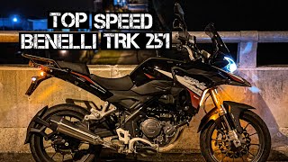 Top Speed Benelli TRK251 [upl. by Lezirg]