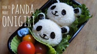 How to Make Cute Panda Onigiri [upl. by Virgin]