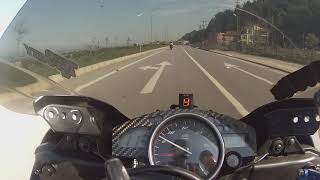 Yamaha R6 2015 vs kawazaki zx636R 2015 top speed [upl. by Asirralc]