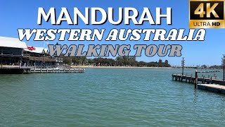 Mandurah Western Australia Walking Tour 4K [upl. by Netsrejk104]