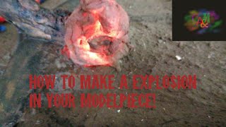 How to make a explosion for your dioramas [upl. by Aicertap]