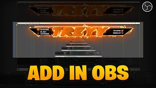 OBS Tutorial How To ADD Overlays To OBS Easiest Way Possible [upl. by Nahpets]