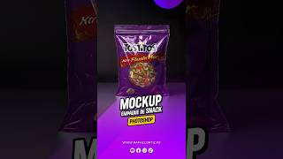 Cómo Crear un Mockup Editable para Diseños de Snacks en Photoshop [upl. by Stamata]